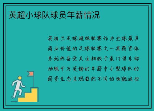 英超小球队球员年薪情况